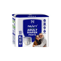 NUVY Premium Pant Style Adult Diapers - M/L/XL/XXL  (10 Pieces)