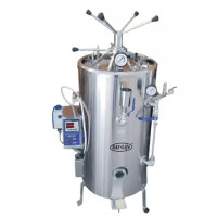 SAI LIFE AUTOCLAVE VERTICAL 16X24 SS HIGH PRESSURE RADIAL LOCKING 